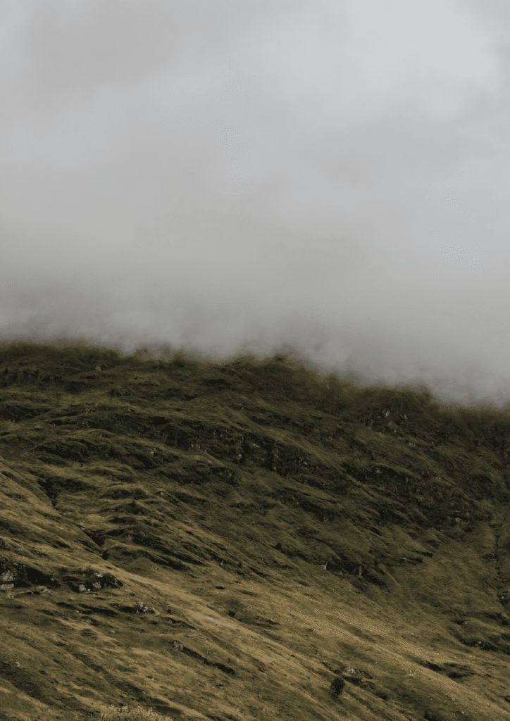 Stimmung Inverness, nebelige Landschaft